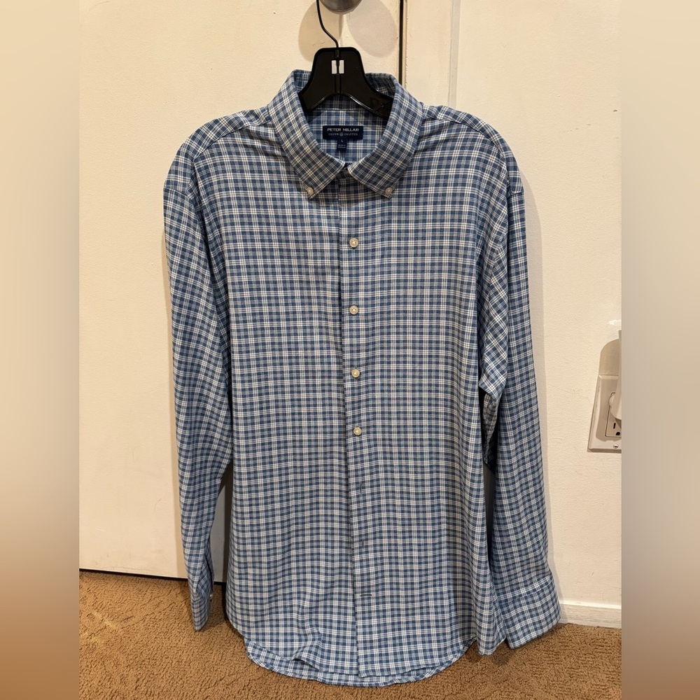 Peter Millar | Crown Crafted Polyester Button Dow… - image 1